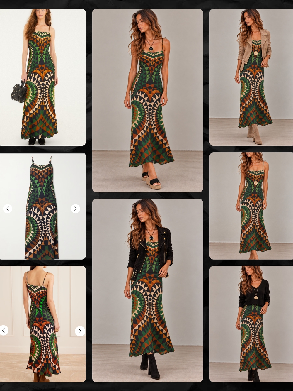 Gorgeous and Versatile FARM RIO Multicolor Heart Deco Slip Dress. NWT Size L